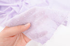 Purple 100% Cotton Swiss Dot