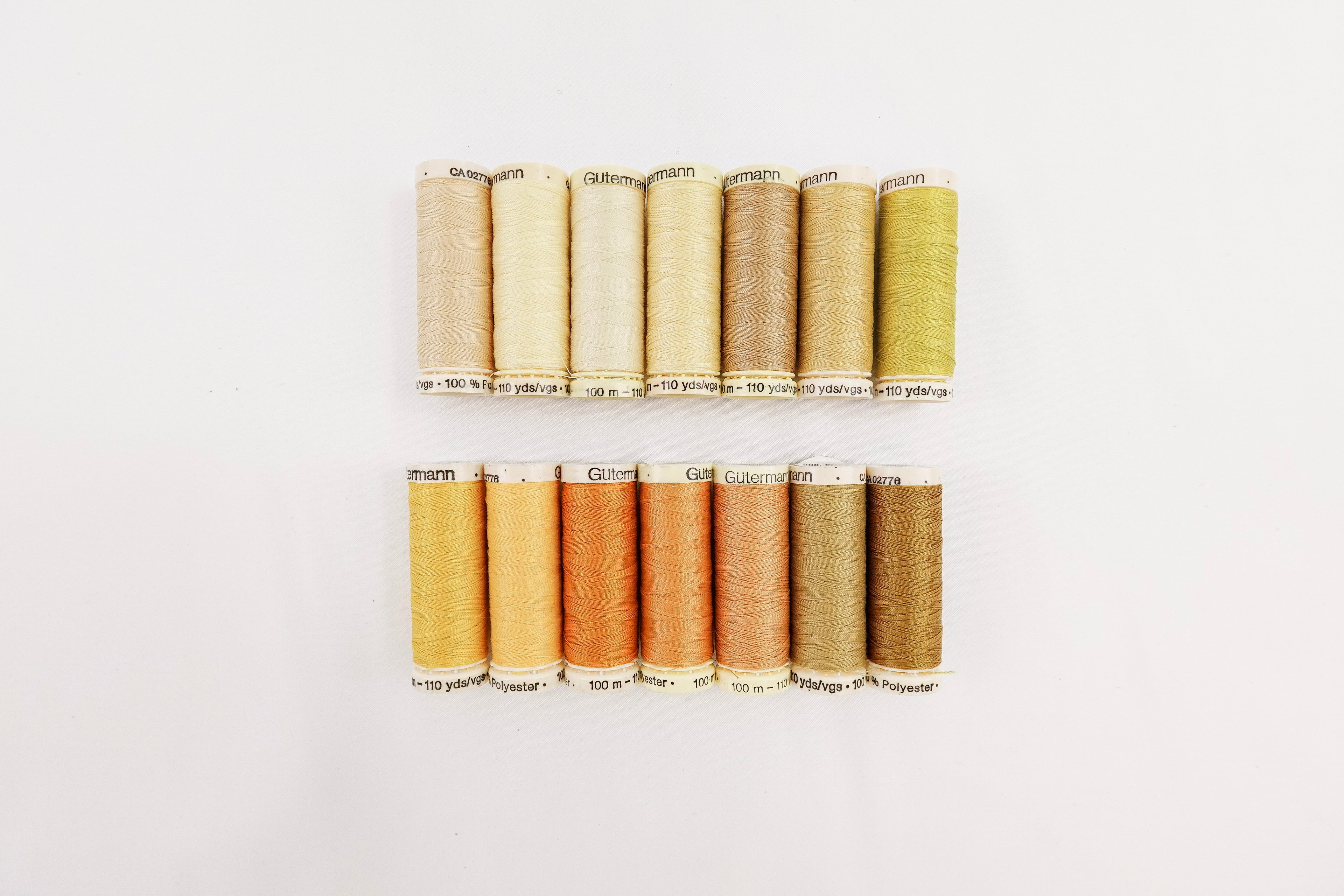 Gutermann Thread Yellows & Bright Oranges