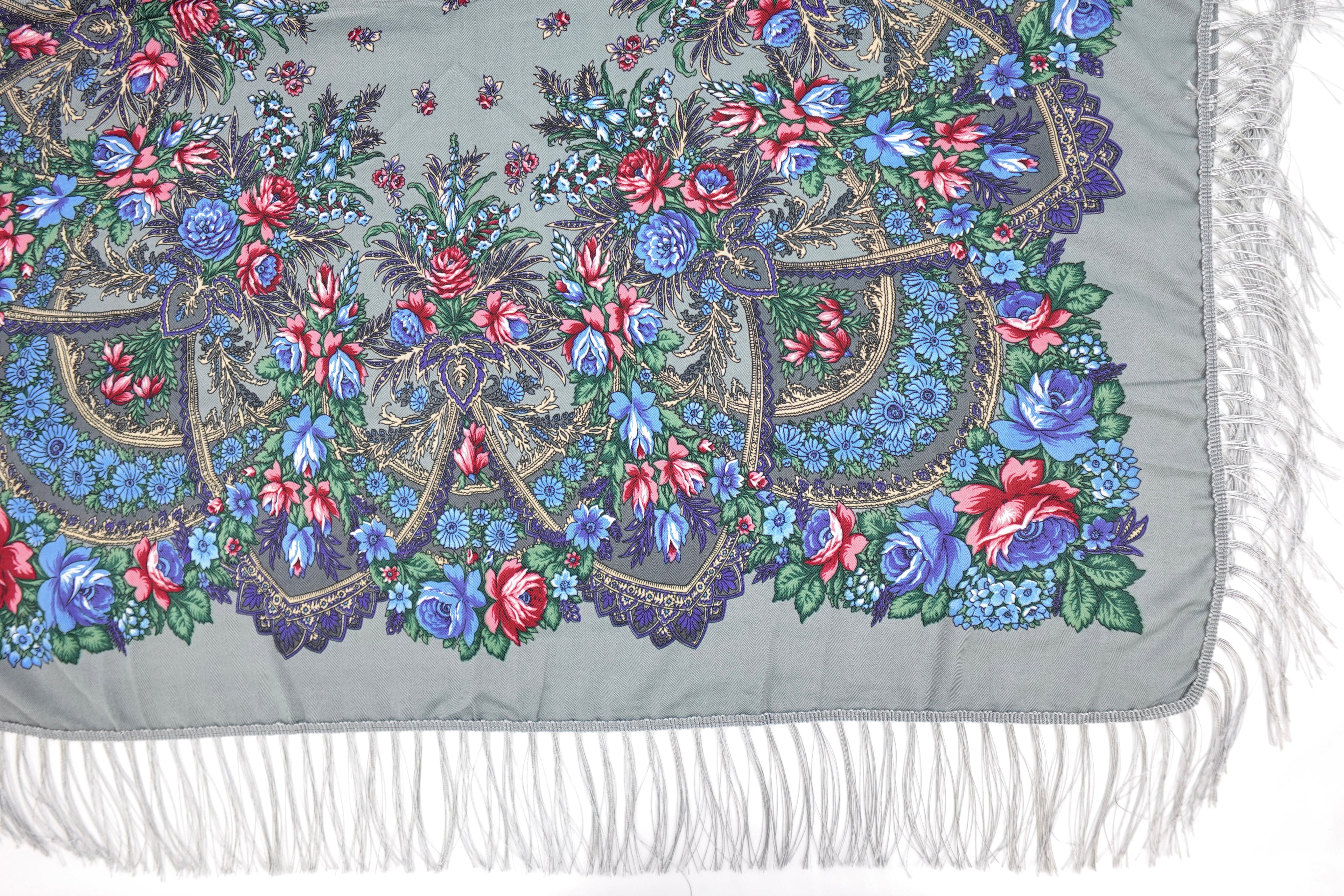 Dark Grey Russia Style Church Scarf