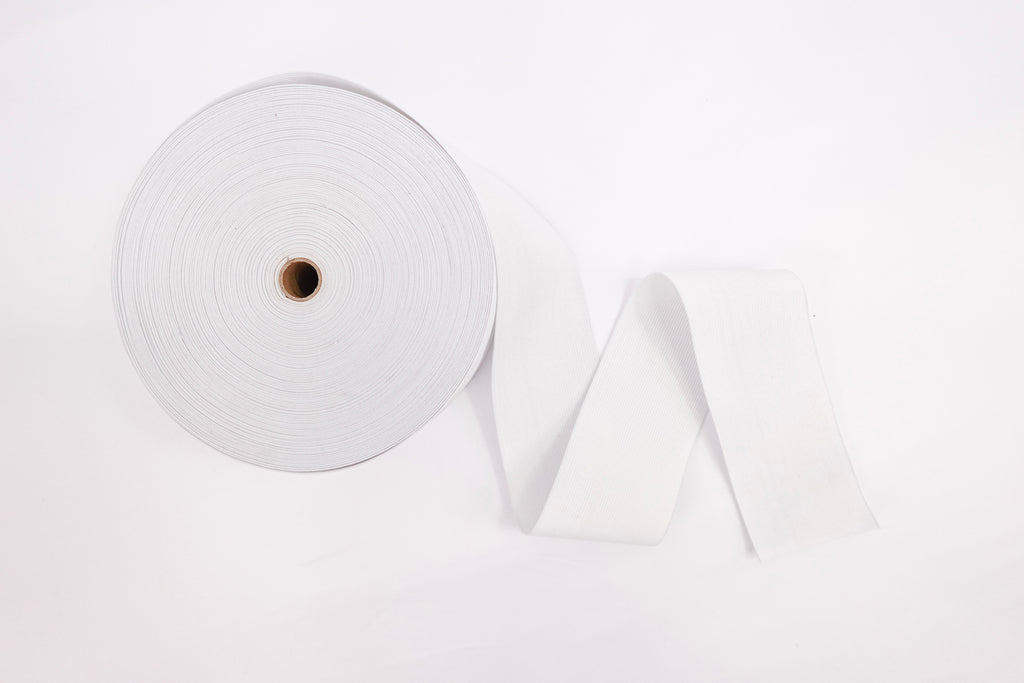 White 3" Waistband Elastic
