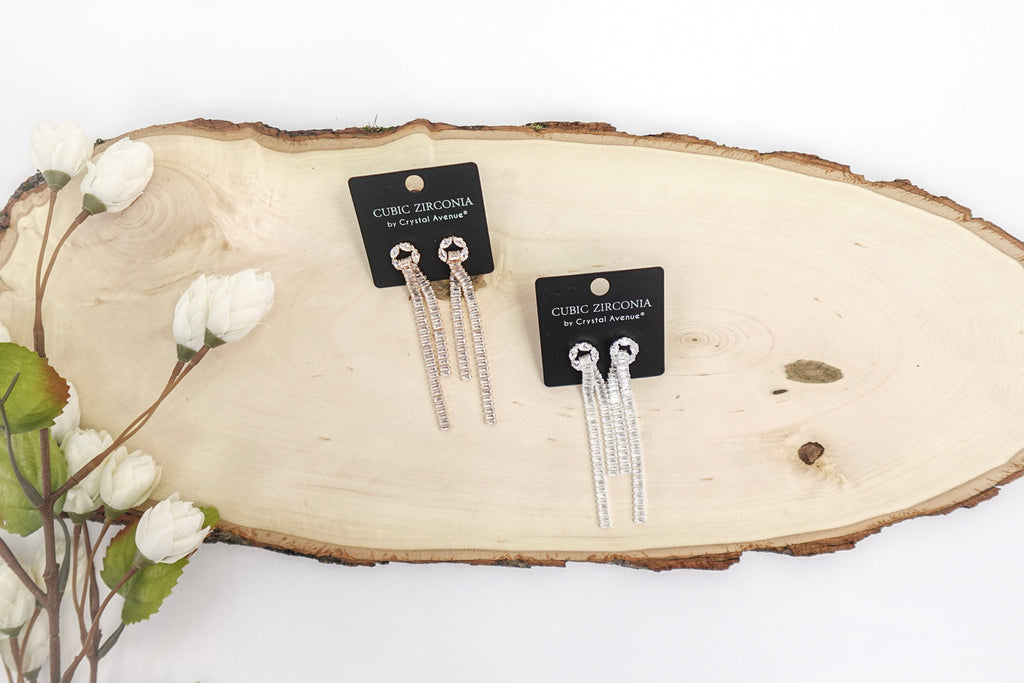 Cubic Zirconia Dangle Earrings