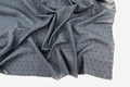 Navy 100% Cotton Swiss Dot
