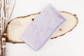 Bright Purple Roses Design Two Tone Church Scarf with Frayed Edge