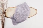 Bright Purple Tone On Tone Church Scarf with Fringe