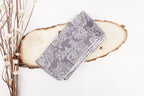 Lavender Haze Roses Design Two Tone Church Scarf with Frayed Edge