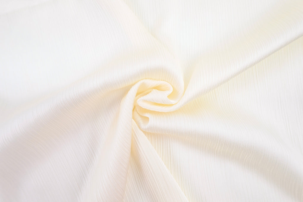 Cotton Cream Crinkle Sheen