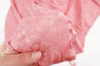 Carnation Pink Tone On Tone Church Scarf with Fringe