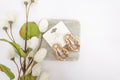 Gold-Toned Crystal Drop Statement Earrings