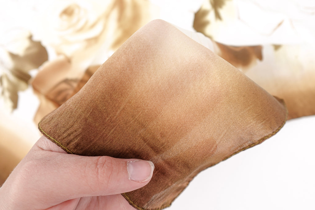 Saddle Jacquard 100% Silk Print Square Scarf