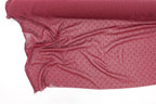 Cranberry Swiss Dot Chiffon with Metallic Details