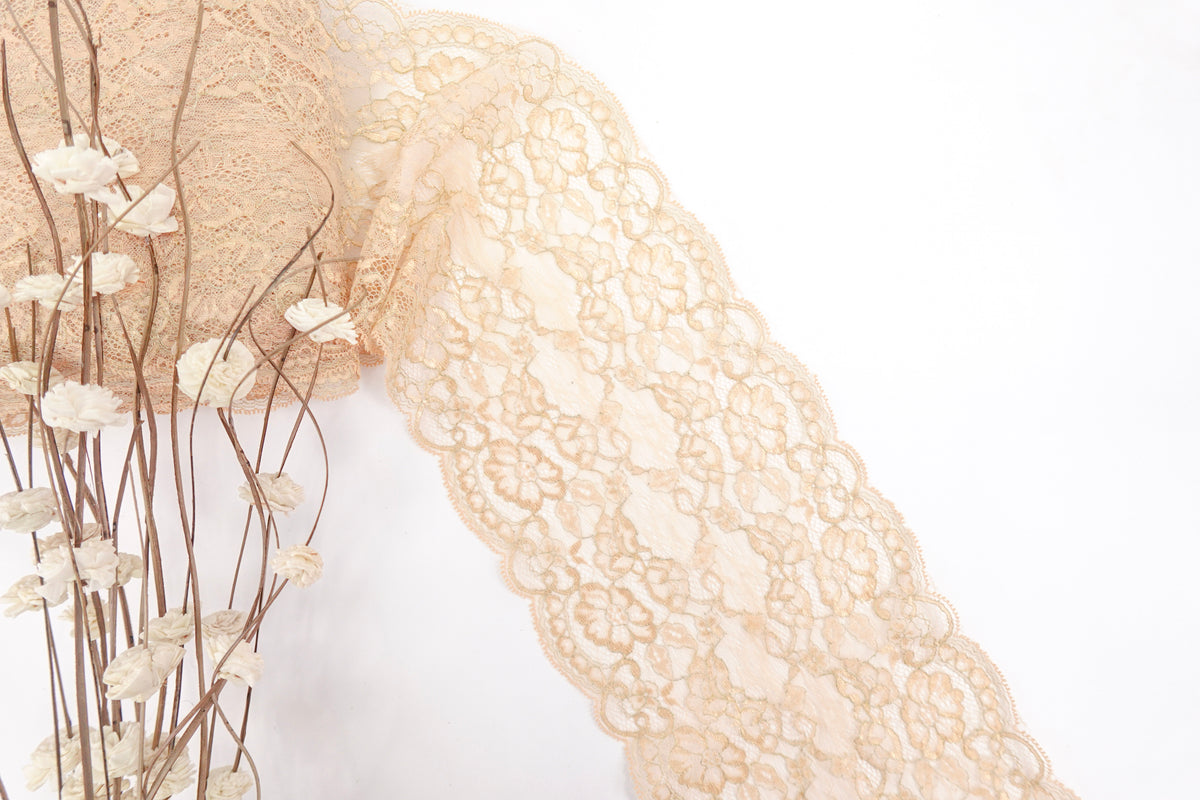 Light Orange 7.25" Lace
