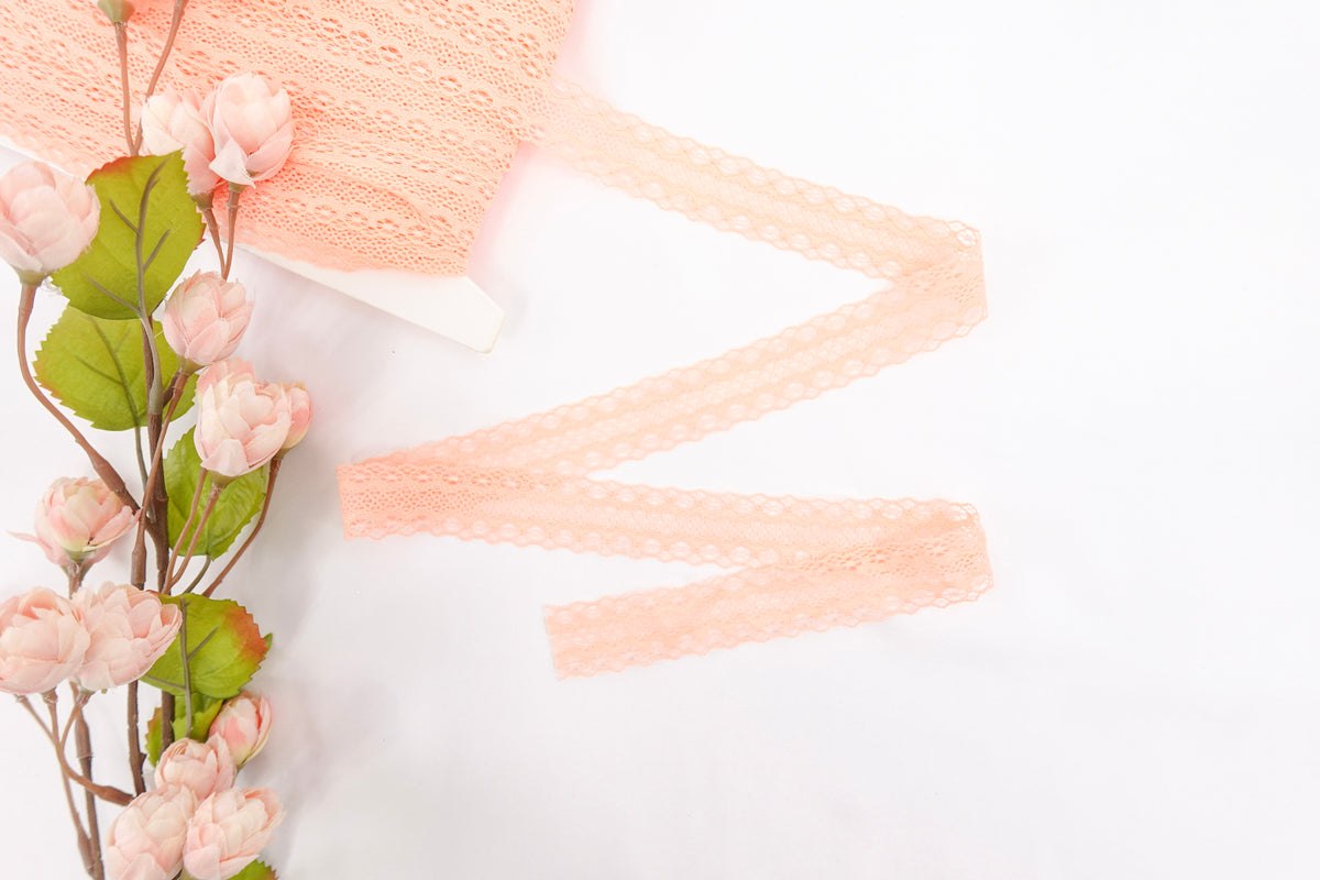 Coral 1" Lace Trim