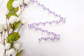 White and Purple 1" Lace Trim
