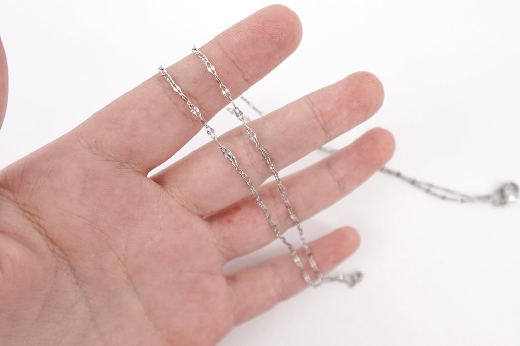 Stainless Steel 21.5" Chain Necklace