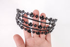 Cubic Zirconia Black Headband