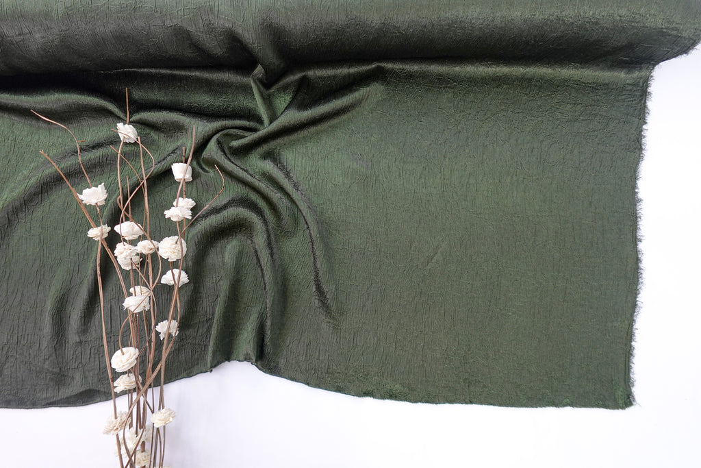 Olive Green Velvet Feel