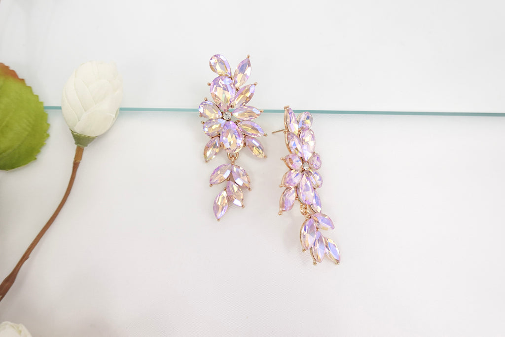 Large Crystal Dangle Earrings