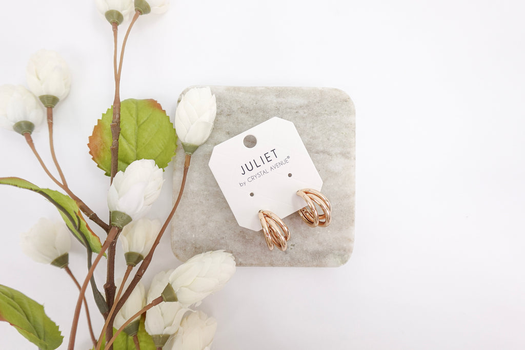Gold-Toned Layered Hoop Earrings