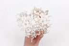 Pearls and Diamonds Floral Headband