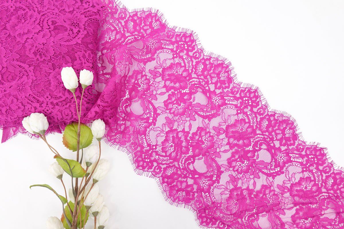 Magenta 9.5" Lace