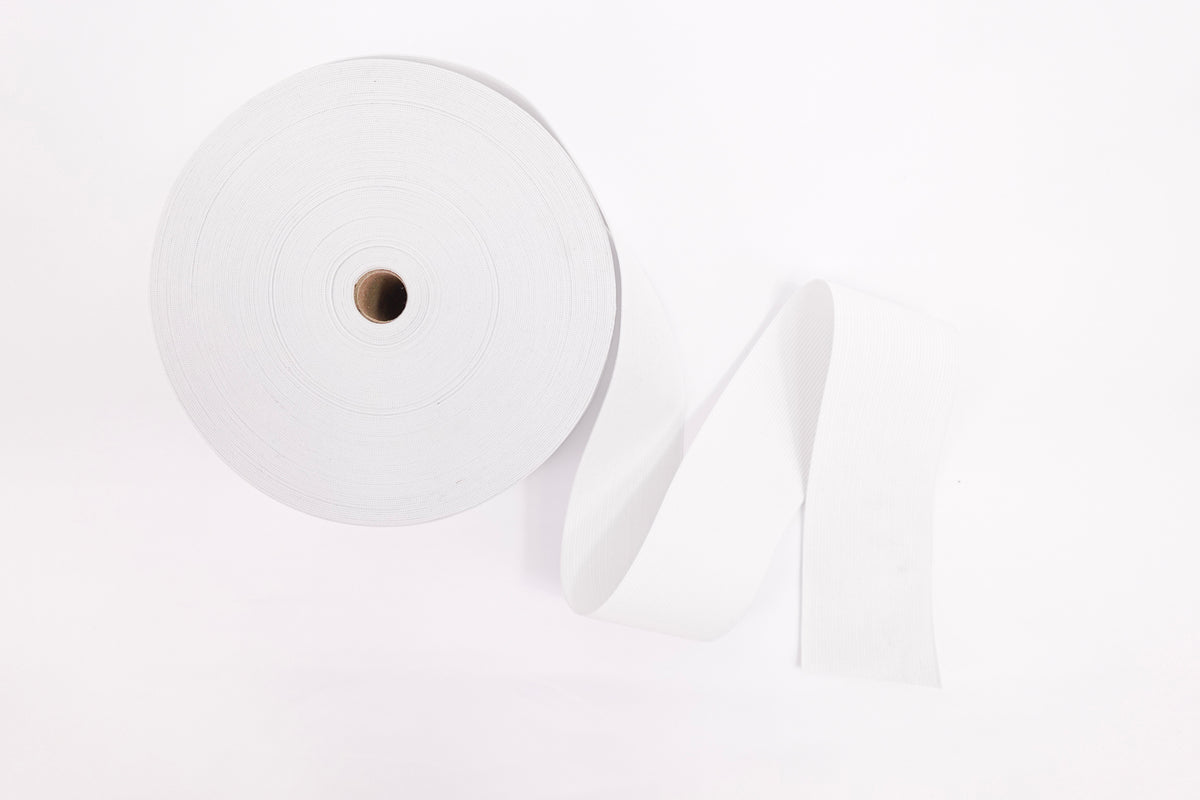 White 2.5" Waistband Elastic