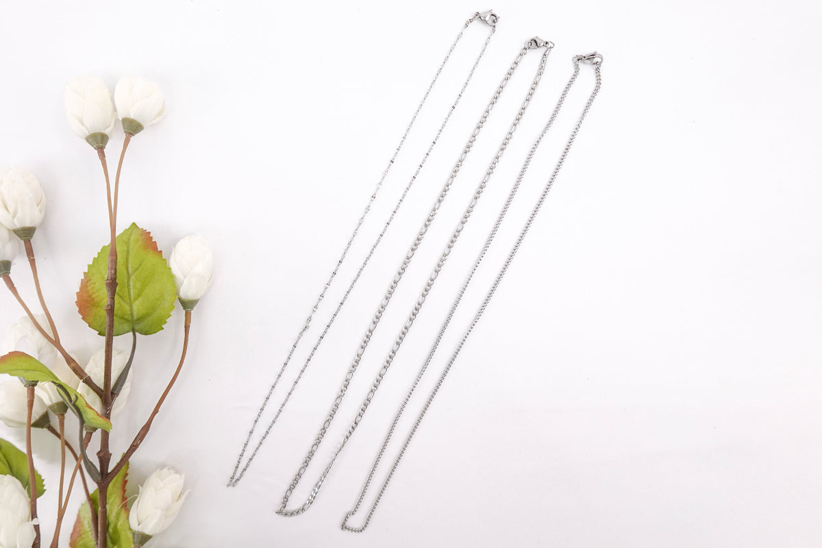 Stainless Steel 21.5" Chain Necklace