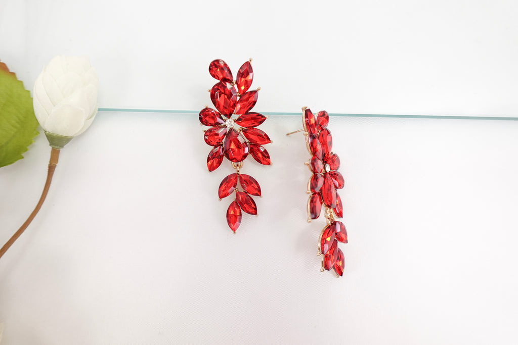 Large Crystal Dangle Earrings