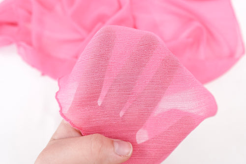 Aurora Pink Triangle Shimmer Scarf