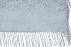 Storm Blue Tone On Tone Church Scarf with Fringe