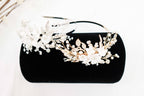 Pearls and Crystals Floral Headband