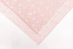 Fairytale Pink Tulips Design Two Tone Church Scarf with Frayed Edge