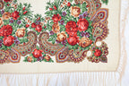 Cream Russia Style Church Scarf