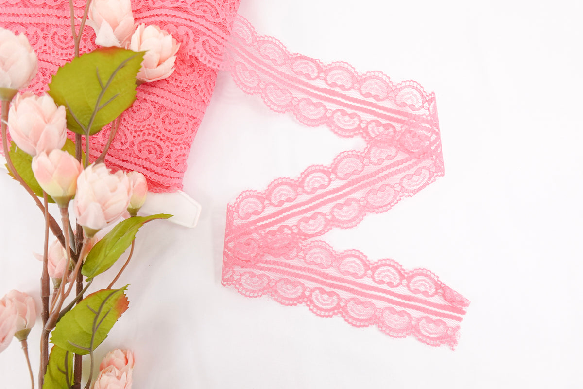 Hot Pink 2" Lace Trim