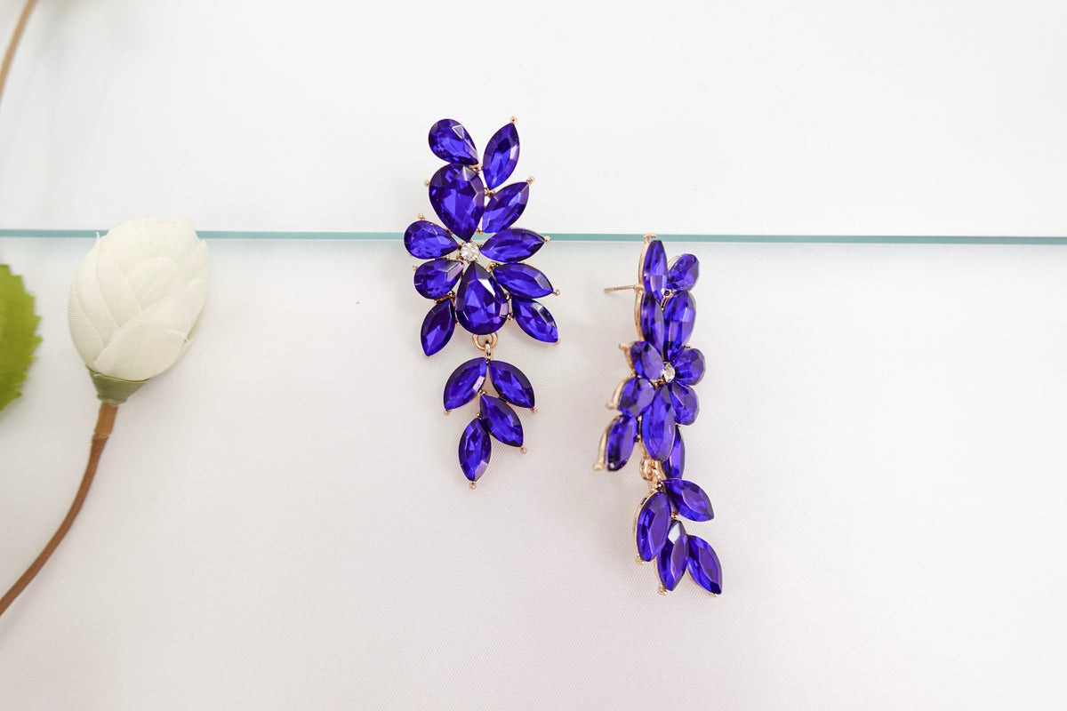 Large Crystal Dangle Earrings