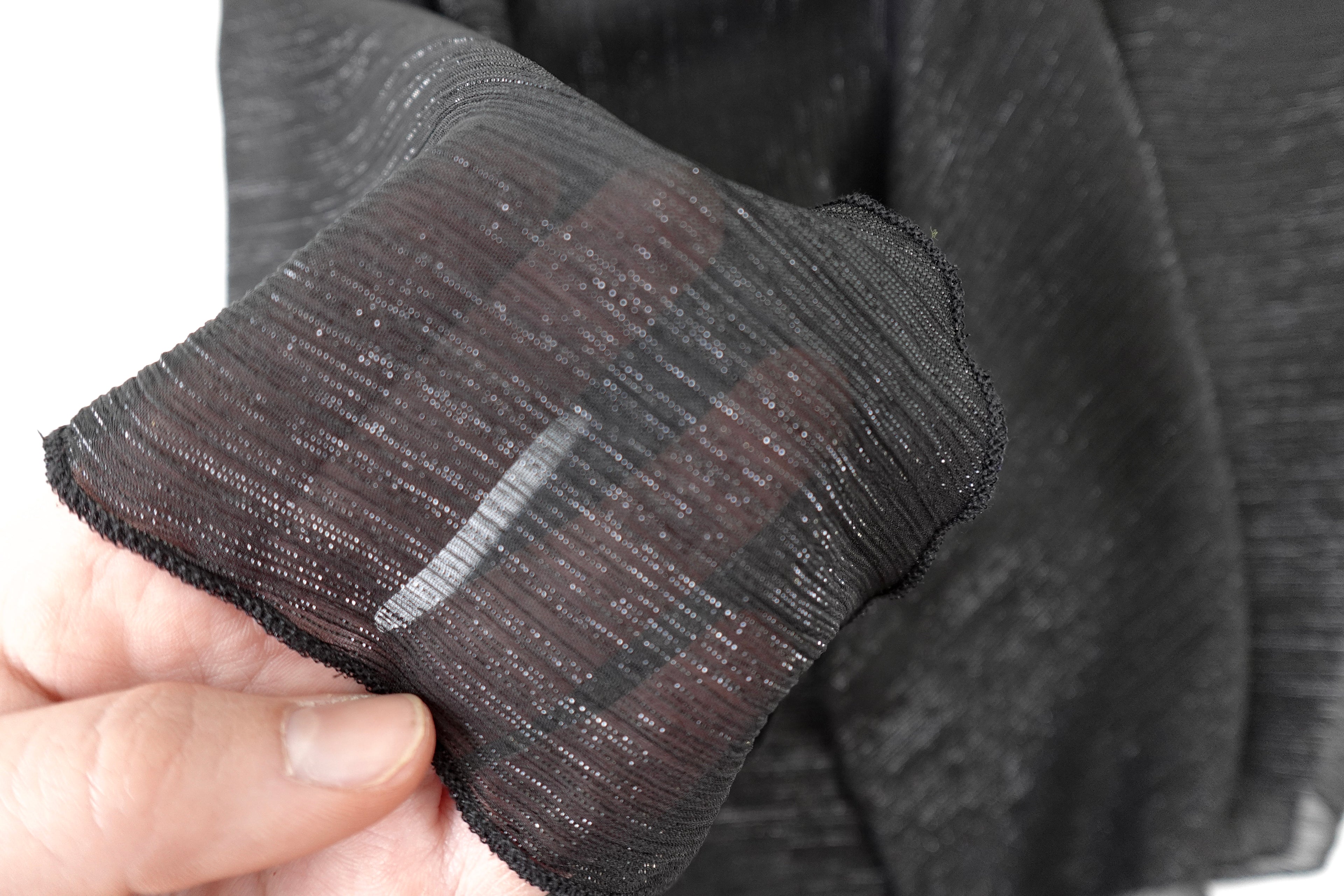 Black Triangle Shimmer Scarf