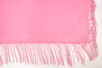 Aurora Pink Tone On Tone Church Scarf with Fringe