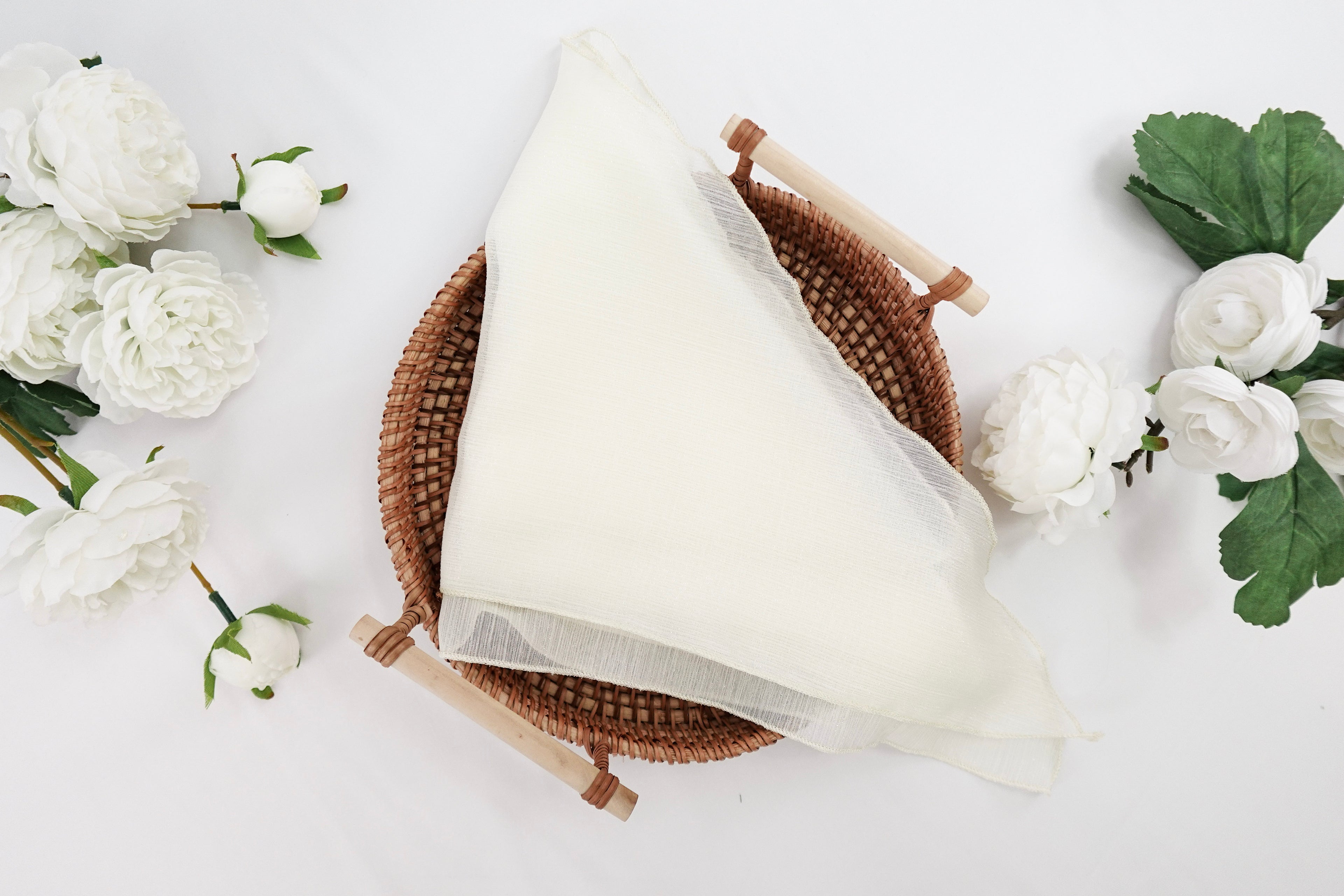 Buttercream Triangle Shimmer Scarf