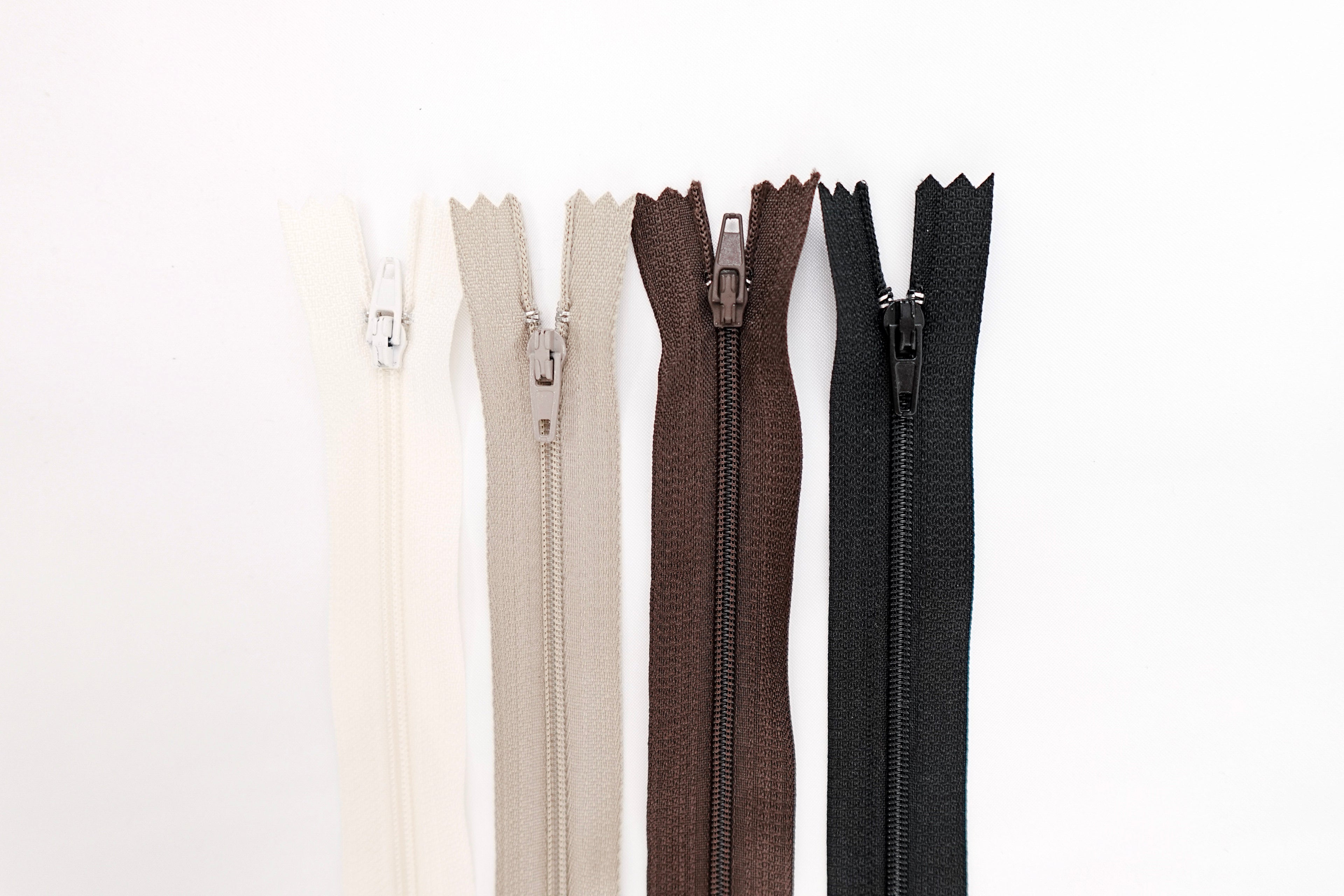 Long Regular Zippers Neutrals & Pastels