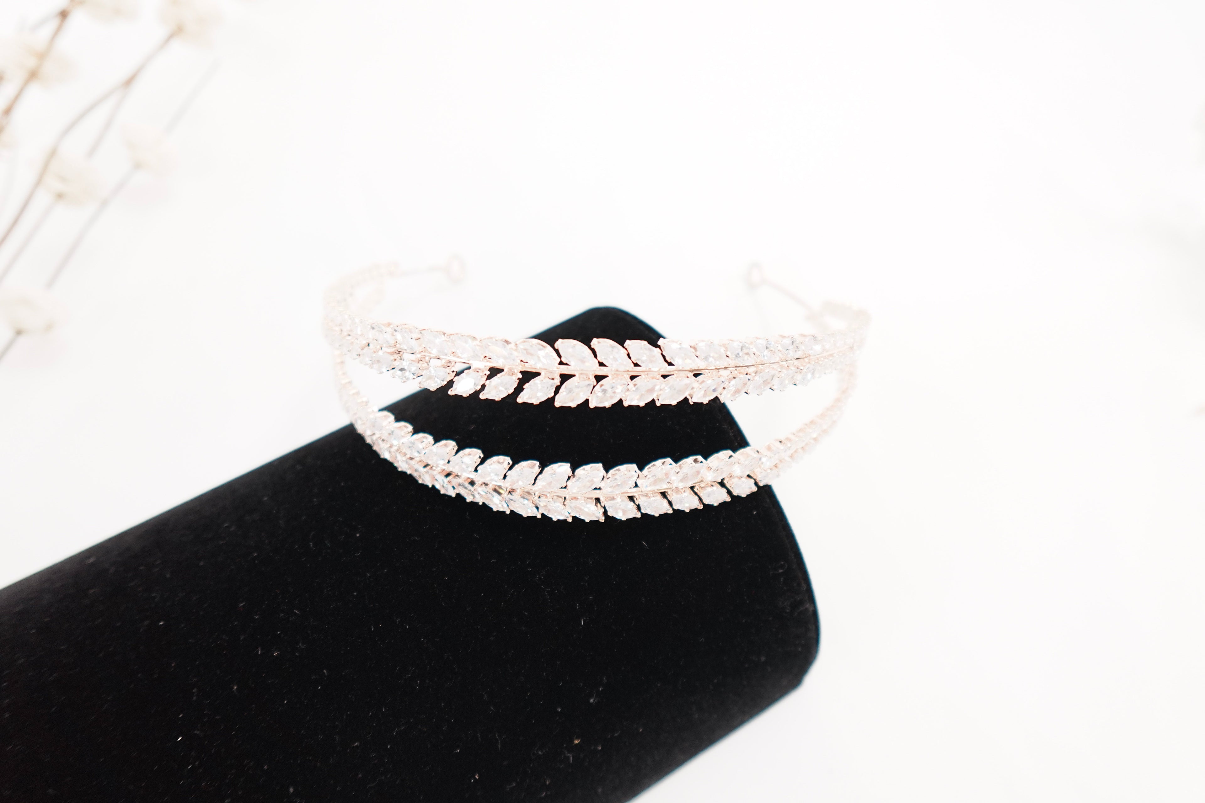 Cubic Zirconia Rosegold Headband