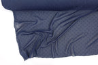 Navy Swiss Dot Chiffon with Metallic Details