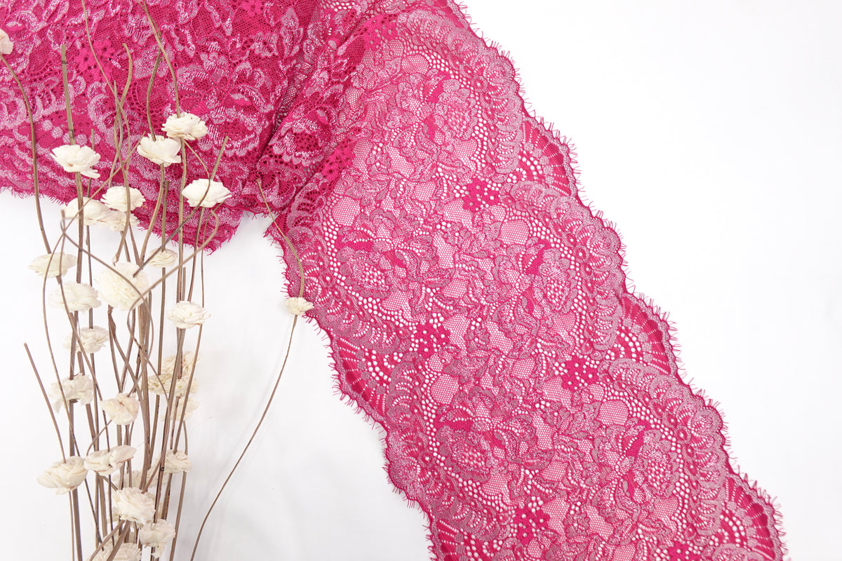 Magenta 9.5" Lace