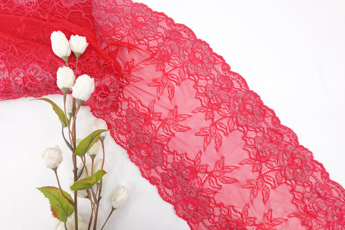 Lipstick Red 8.5" Lace