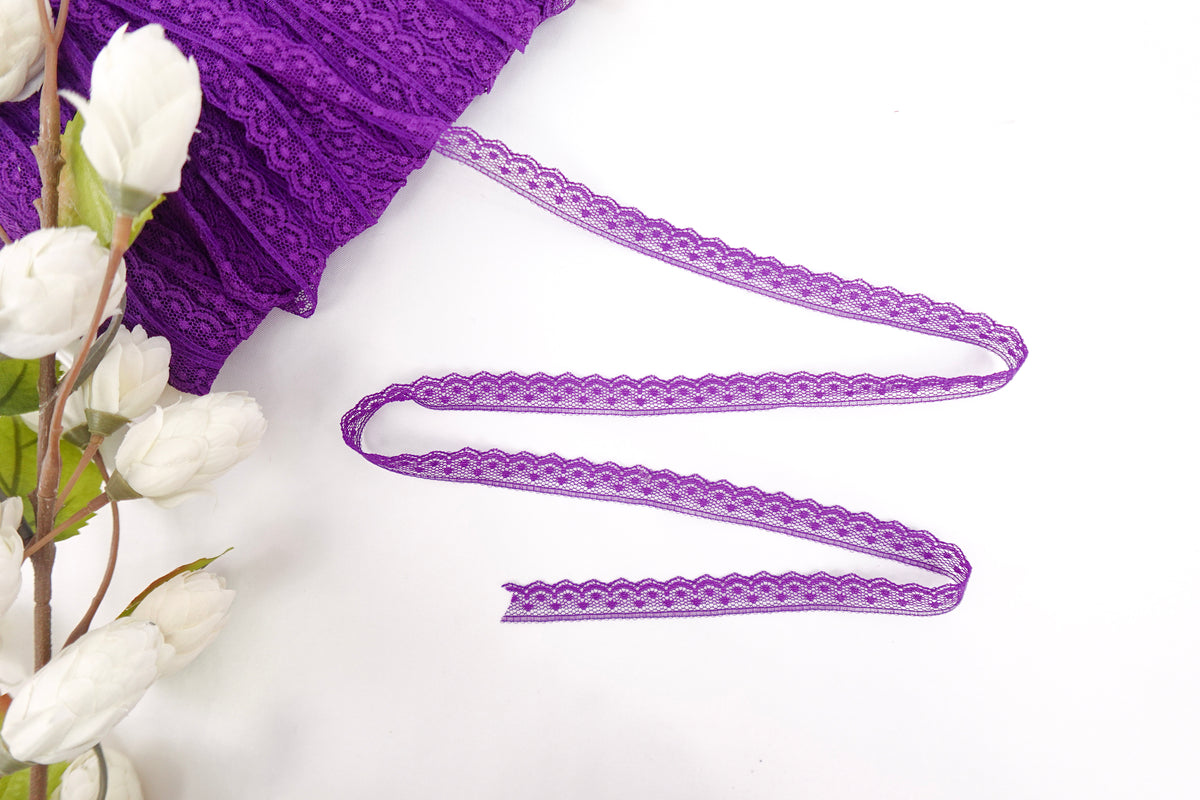Purple 0.5" Lace Trim
