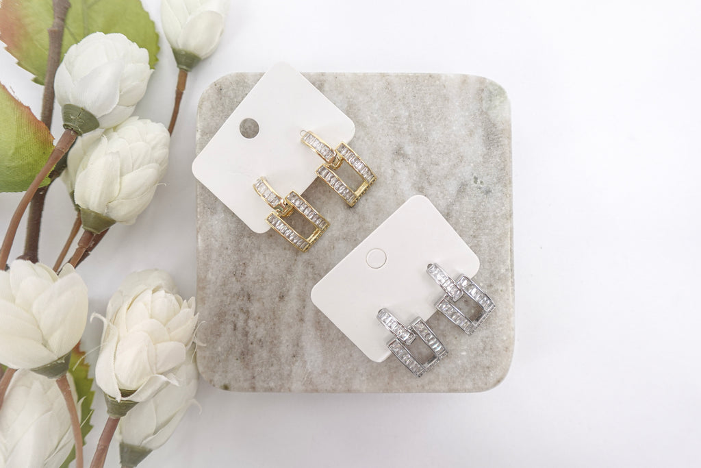 Cubic Zirconia Small Hoop Earrings