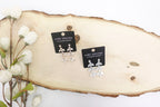 Cubic Zirconia Leaf Cluster Drop Earrings
