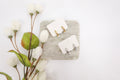 Pearl Huggies Drop Earrings