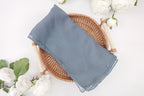 Storm Blue Solid Square Scarf