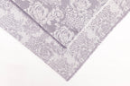 Lavender Haze Roses Design Two Tone Church Scarf with Frayed Edge