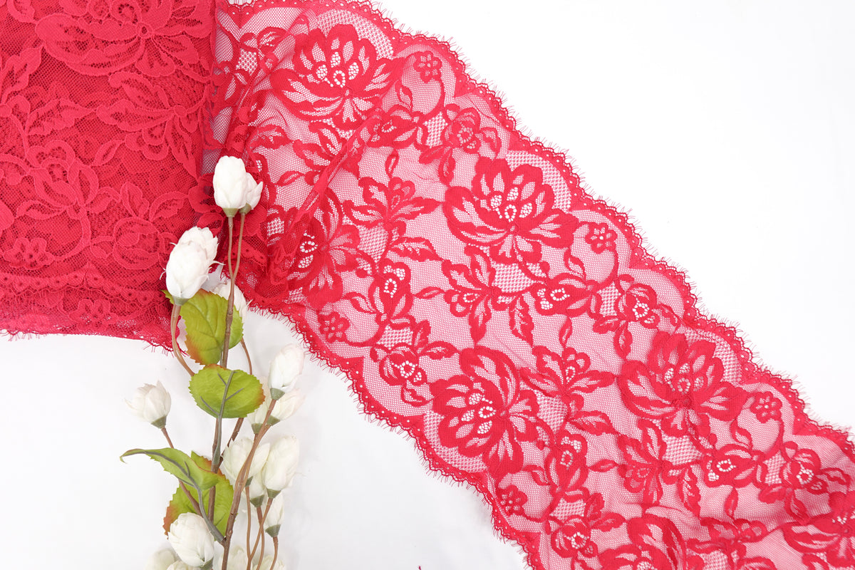 Lipstick Red 9.5" Lace