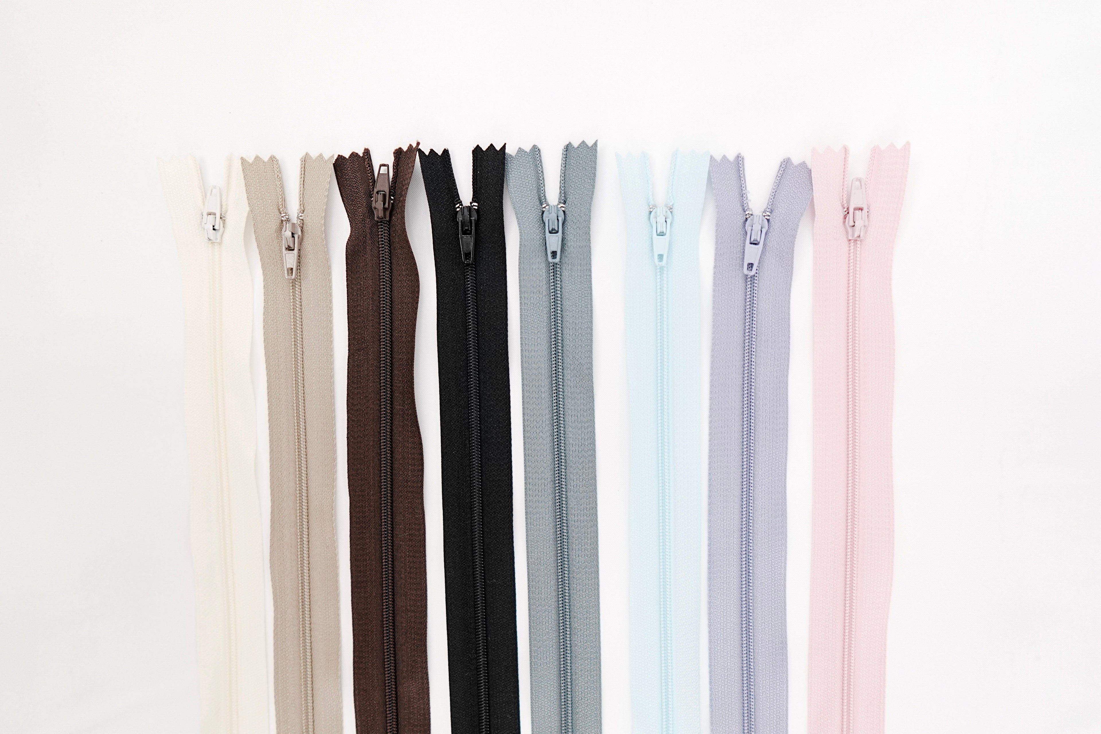 Long Regular Zippers Neutrals & Pastels